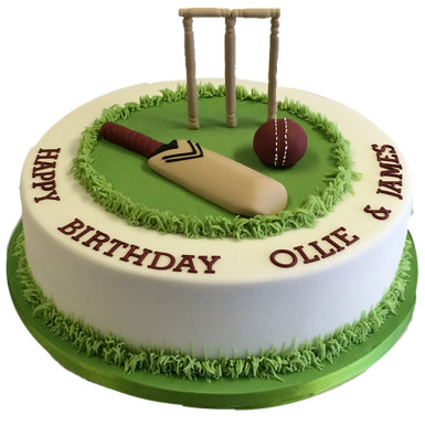 Cricket Themed Cake